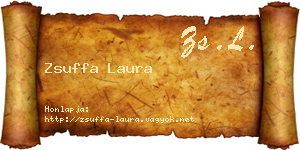Zsuffa Laura névjegykártya